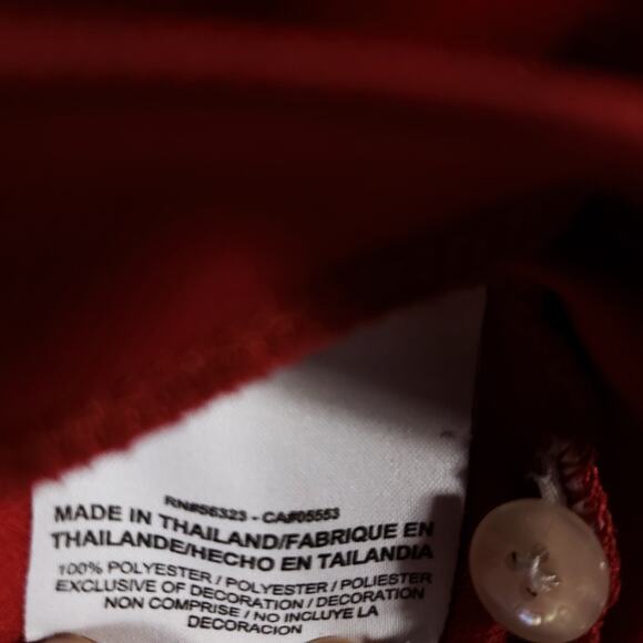 Nike Golf Polo Mens Size L Red ARMA Support For The Warrior Embroidered Dri Fit - Picture 8 of 8